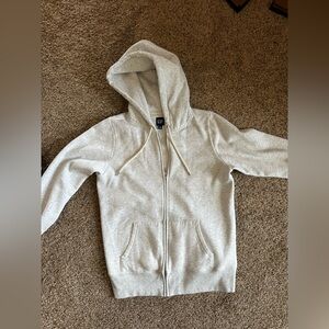 GAP Heather Gray Zip-Up Hoodie